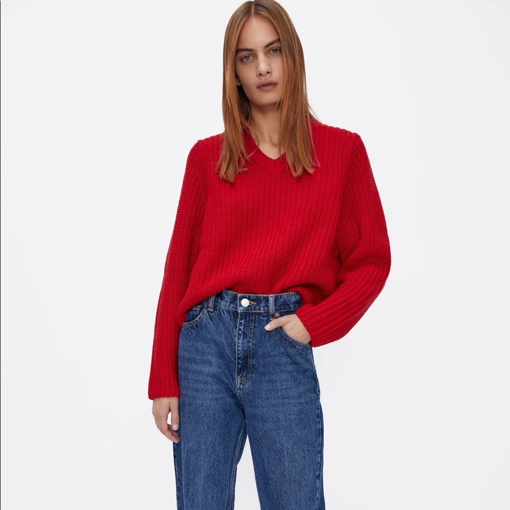 Zara Purl Knit Sweater